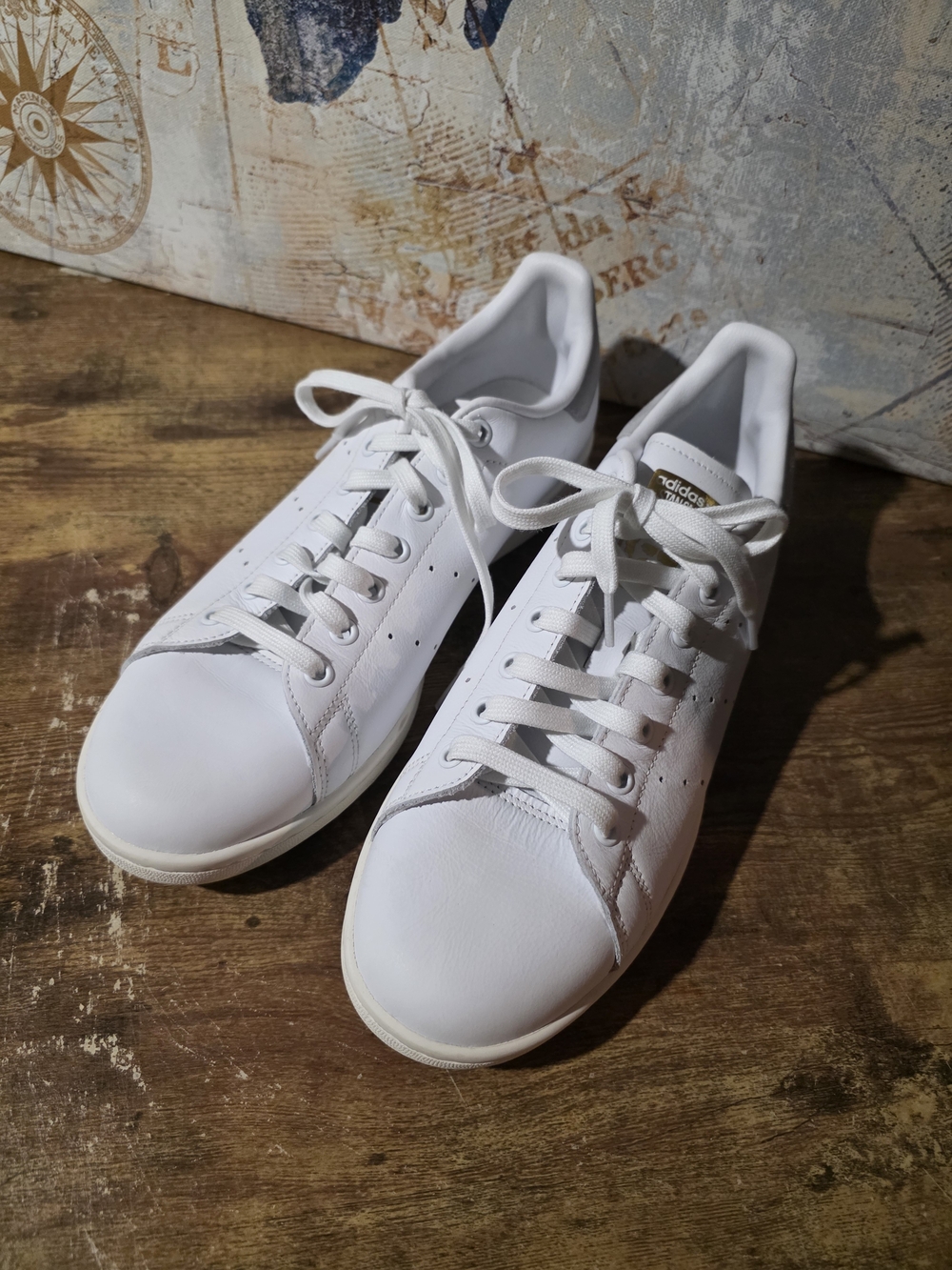 Adidas Stan Smith Cloud White Leather Sneakers - Classic Low-Top